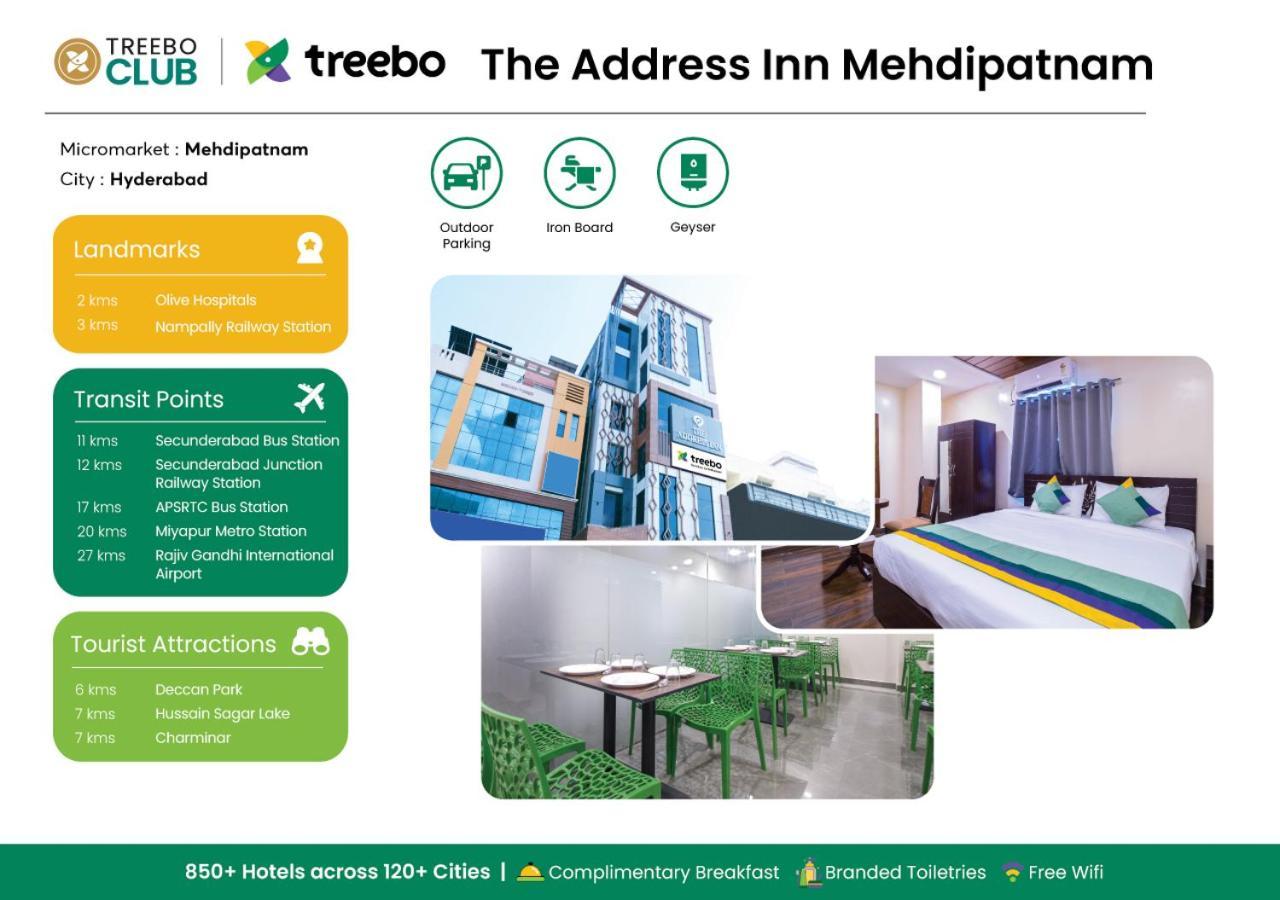 Treebo The Address Inn Mehdipatnam Hyderabad Esterno foto